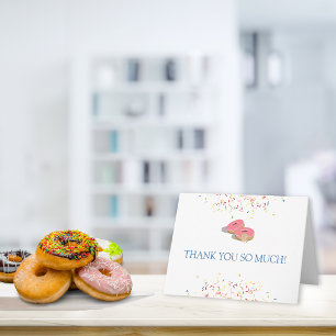 Donut Sprinkles Babydusche Danke