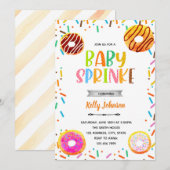 Donut sprinkles Party Einladung (Vorne/Hinten)