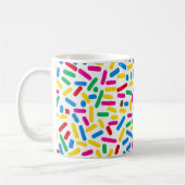 Donut Sprinkles Patterns Tasse: Ein Spaß und Whims Kaffeetasse (Links)