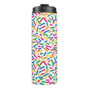 Donut Sprinkles Patterns Thermal Tumbler: Spaß Thermosbecher