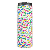 Donut Sprinkles Patterns Thermal Tumbler: Spaß Thermosbecher (Rückseite)