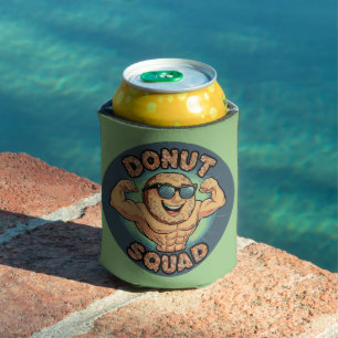 Donut Squad - Muskeln & Glasur Dosenkühler