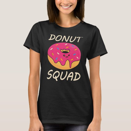 donut squad sprinkles pattern cute doughnuts T-Shirt (Vorderseite)