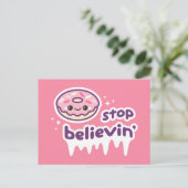 Donut Stopp Glaube' Postkarte (Stehend Vorderseite)