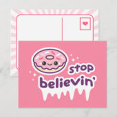 Donut Stopp Glaube' Postkarte (Vorne/Hinten)