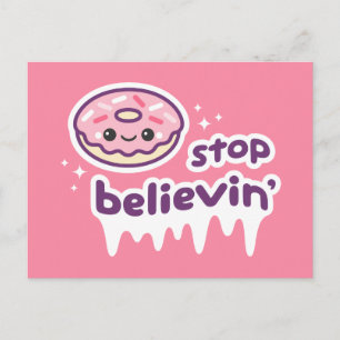 Donut Stopp Glaube' Postkarte