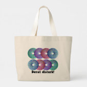 Donut-Störung Jumbo Stoffbeutel (Rückseite)