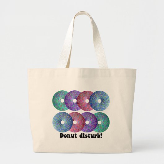 Donut-Störung Jumbo Stoffbeutel (Vorne)