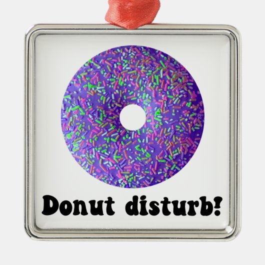 Donut-Störung Ornament Aus Metall (Vorne)