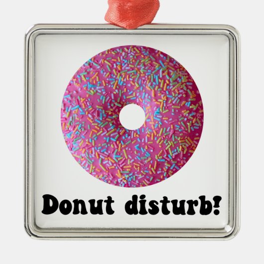 Donut-Störung Ornament Aus Metall (Vorne)