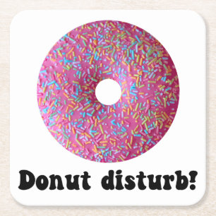 Donut-Störung Rechteckiger Pappuntersetzer
