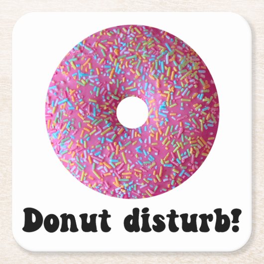 Donut-Störung Rechteckiger Pappuntersetzer (Vorderseite)
