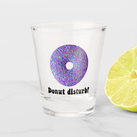Donut-Störung Schnapsglas (Vorderseite)