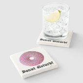Donut-Störung Steinuntersetzer (Seitenansicht)
