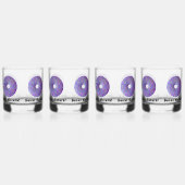 Donut-Störung Whiskyglas (Vorderseite)