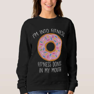 Donut Streusel Doughnut Gebackener Teig Süße Snack Sweatshirt