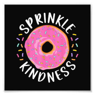 Donut Streusel Freundlichkeit Lustige Mädchen Frau Fotodruck