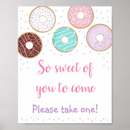 Donut süß von dir zu kommen Geburtstag Gnade unter Poster