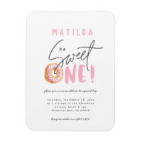 Donut Sweet 1. Geburtstagsfeier Party Einladung