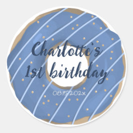 Donut Sweet Birthday Classic Round Sticker