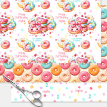 Donut Sweet Colorful Pink Girl Geburtsname