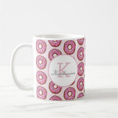 Donut Sweet Girl Sprinkles Pattern Individuelle Na Kaffeetasse (Links)