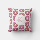 Donut Sweet Girl Sprinkles Pattern Individuelle Na Kissen (Vorderseite)