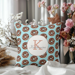 Donut Sweet Girl Sprinkles Pattern Individuelle Na Kissen