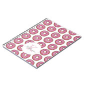 Donut Sweet Girl Sprinkles Pattern Individuelle Na Notizblock (Linke Seite)