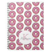 Donut Sweet Girl Sprinkles Pattern Individuelle Na Notizblock (Vorderseite)