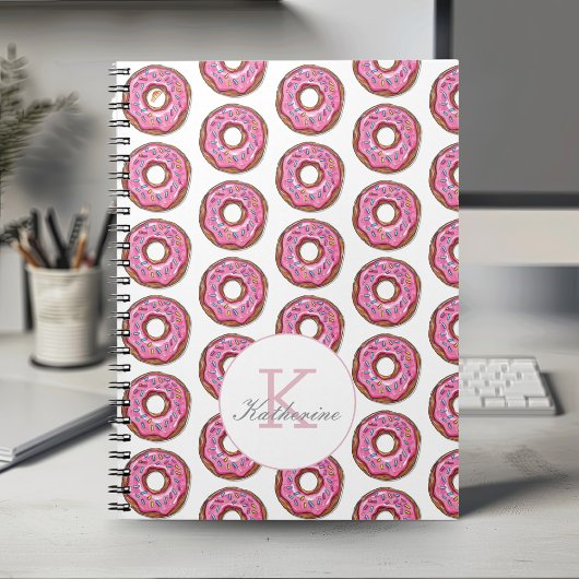 Donut Sweet Girl Sprinkles Pattern Individuelle Na Notizblock