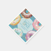 Donut Sweet One 1. Geburtstag Party Serviette (Ecke)