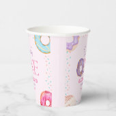 Donut Sweet One Birthday Party Donut Birthday Pappbecher (Rechts)