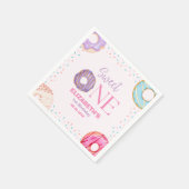 Donut Sweet One Birthday Party Donut Birthday Serviette (Ecke)