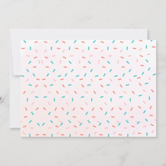 Donut Sweet One Birthday Party Photo 1st Birthday Einladung (Rückseite)