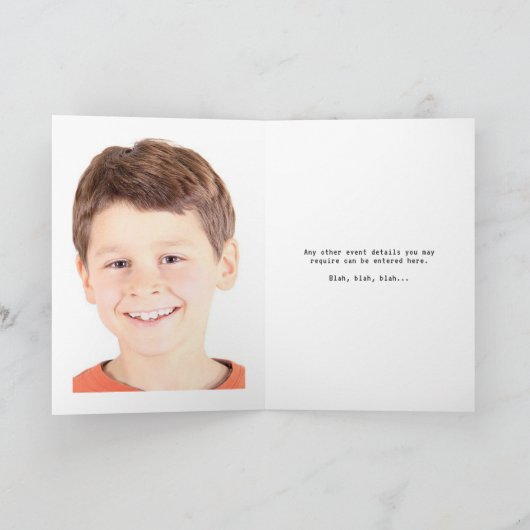 Donut-thematisches Kindergeburtstag-Party Einladung (Innenseite)