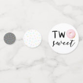 Donut Theme Two Sweet Birthday Party Konfetti (Vorderseiten)