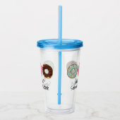 Donut Themed Acrylic Tumbler Acryltrinkbecher (Rechts)