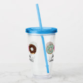 Donut Themed Acrylic Tumbler Acryltrinkbecher (Links)