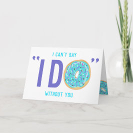 Donut Themed Werden Sie mein Vorschlag von Bridesm Karte