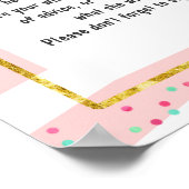 Donut Time Kapsel Erstes Geburtstagspopster Poster (Ecke)