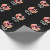 Donut tötet meine Vibe Funny Food Puff Dark BG Geschenkpapier (Ecke)