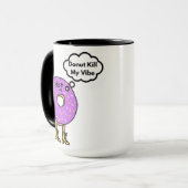 Donut tötet meinen Vibe Pub Tasse (Vorderseite Links)