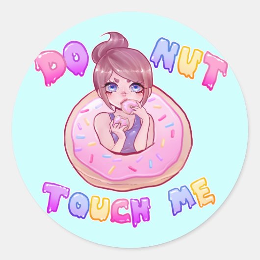 DONUT Touch Me Aufkleber (Vorderseite)
