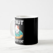 Donut Touch meine Katze Funny Cat und Doughnut Lov Kaffeetasse (Vorderseite Links)