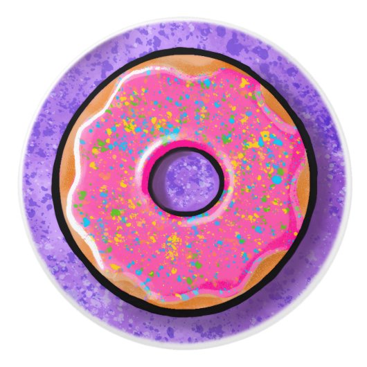 Donut-Träume Keramikknauf (Vorderseite)