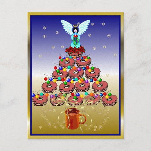 Donut Tree Postkarte (Vorderseite)