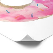 Donut Tropfen Wall Art Poster (Ecke)