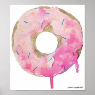 Donut Tropfen Wall Art Poster