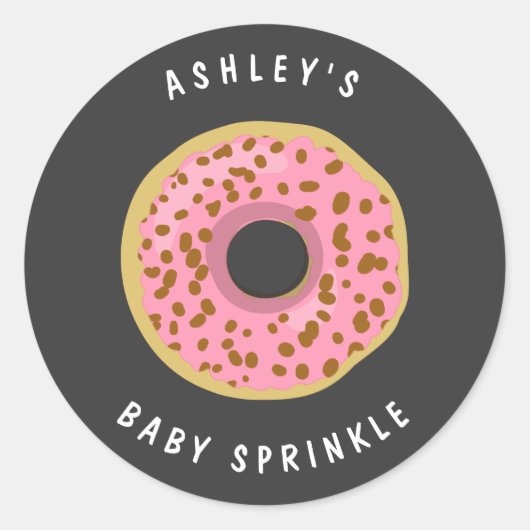 Donut Umschlag Aufkleber Aufkleber Baby sprinknut  (Vorderseite)